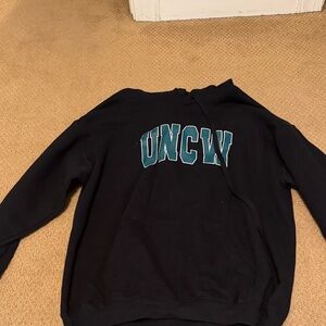 Gildan Black Hoodie with Teal Accents